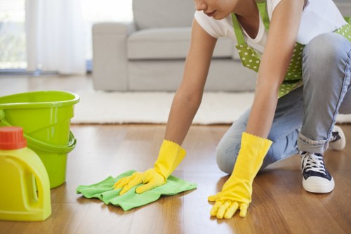 Cleaning newly renovated kitchen surfaces after building work