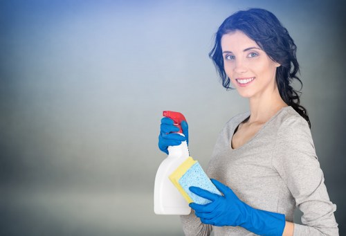 Local cleaning team preparing a new Earlscourt apartment for move-in